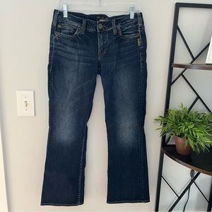 Silver Toni Low Rise Boot Cut Jeans: Size 29